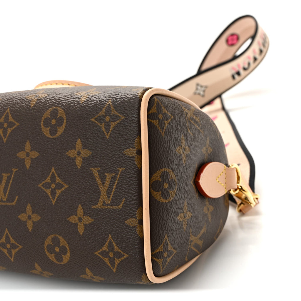 Louis Vuitton Monogram Speedy Bandouliere 20 Black