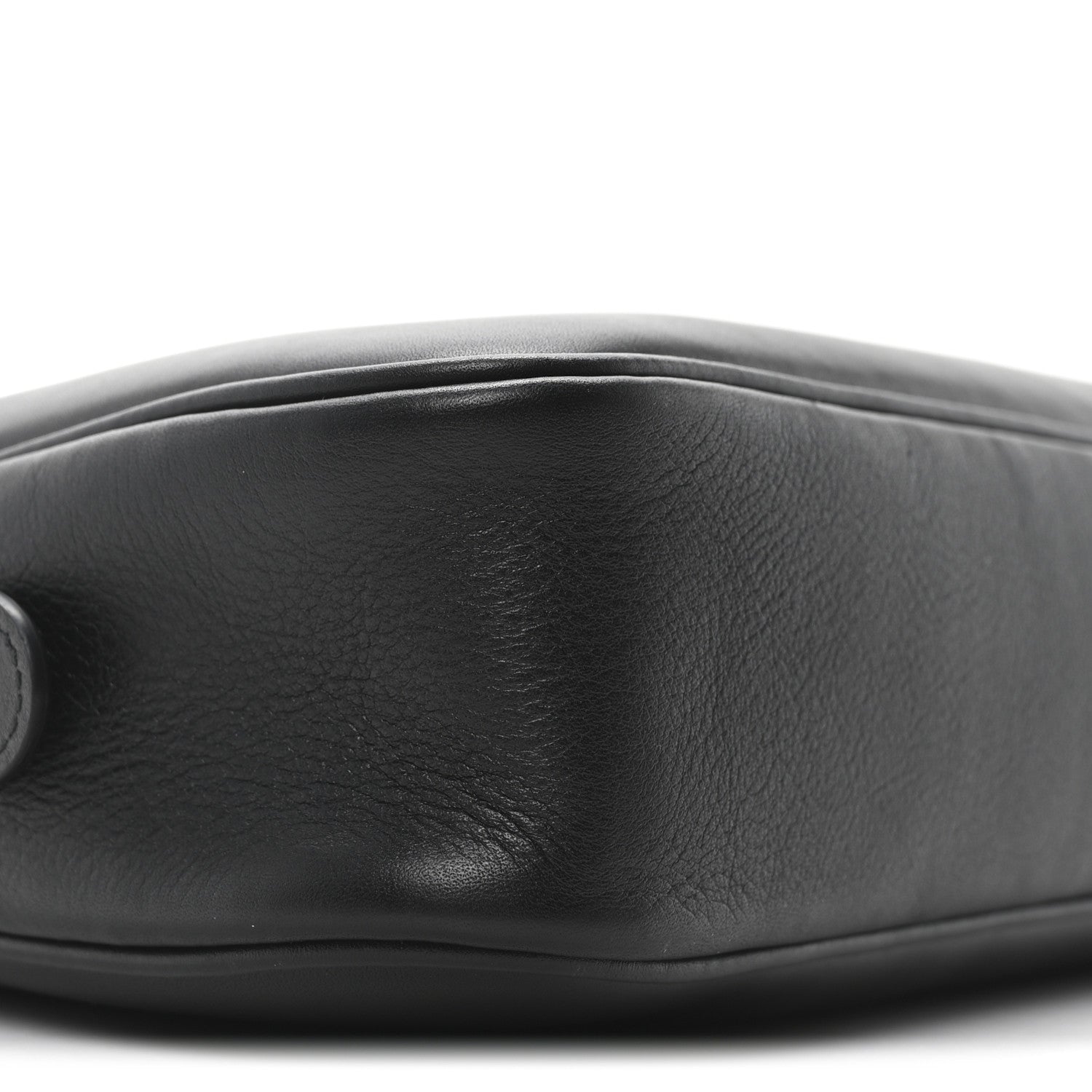 Gucci Calfskin Medium Emblem Shoulder Bag Black