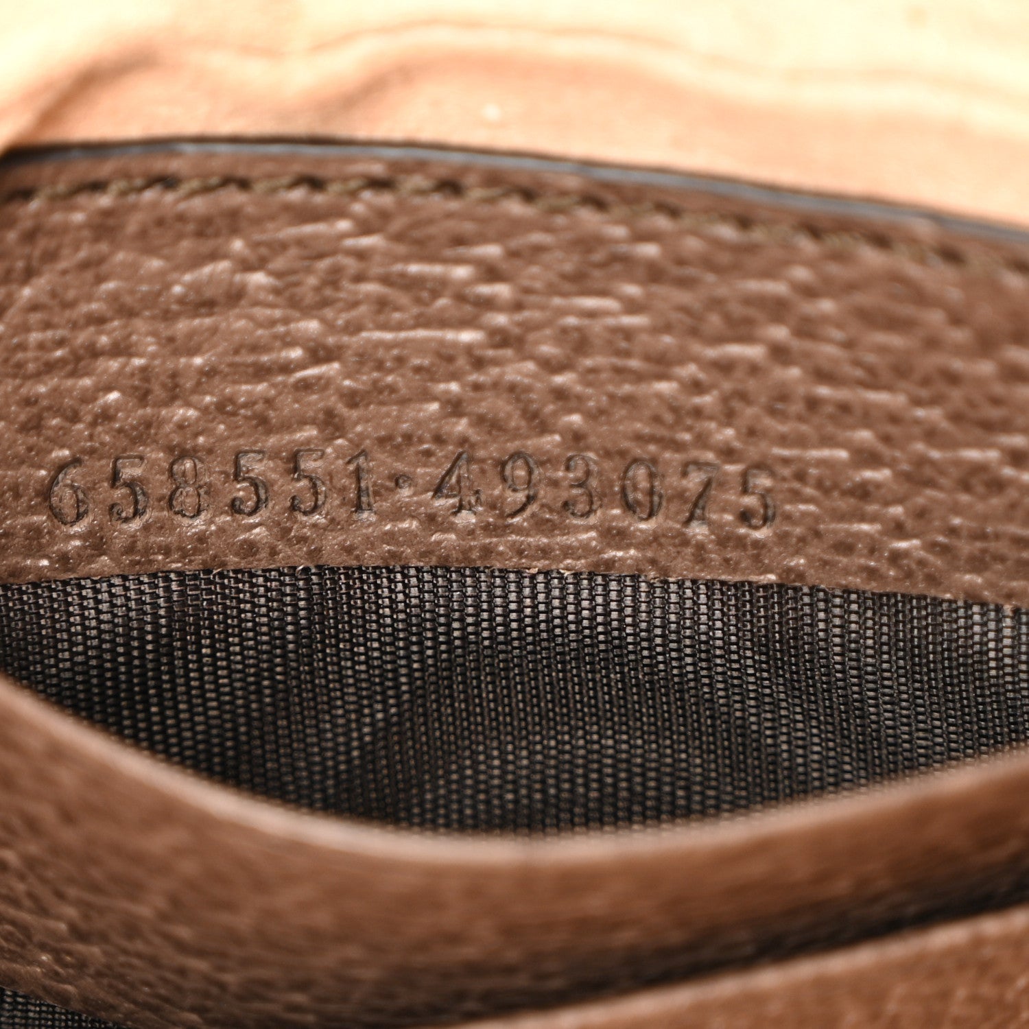 Gucci GG Supreme Monogram Textured Calfskin Web Mini Ophidia Half Moon Hobo Beige Ebony New Acero