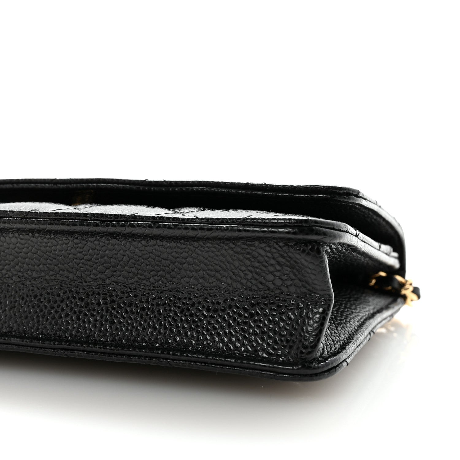 Chanel Caviar Quilted Wallet on Chain WOC Black