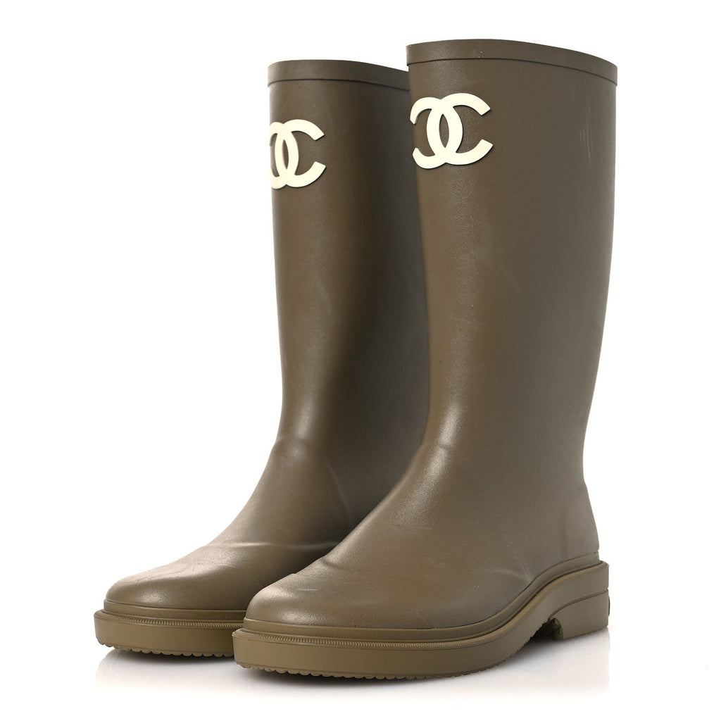 Caoutchouk CC High Boots 39 Dark Beige