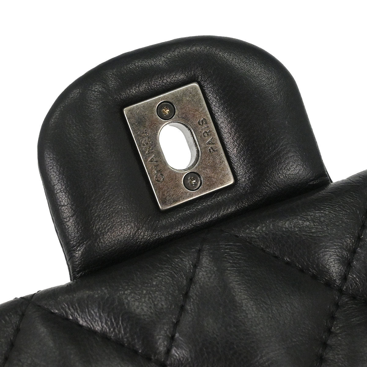 Chanel 2014 Black Lambskin Paris Dallas Stars and Stripes Flap Shoulder Bag