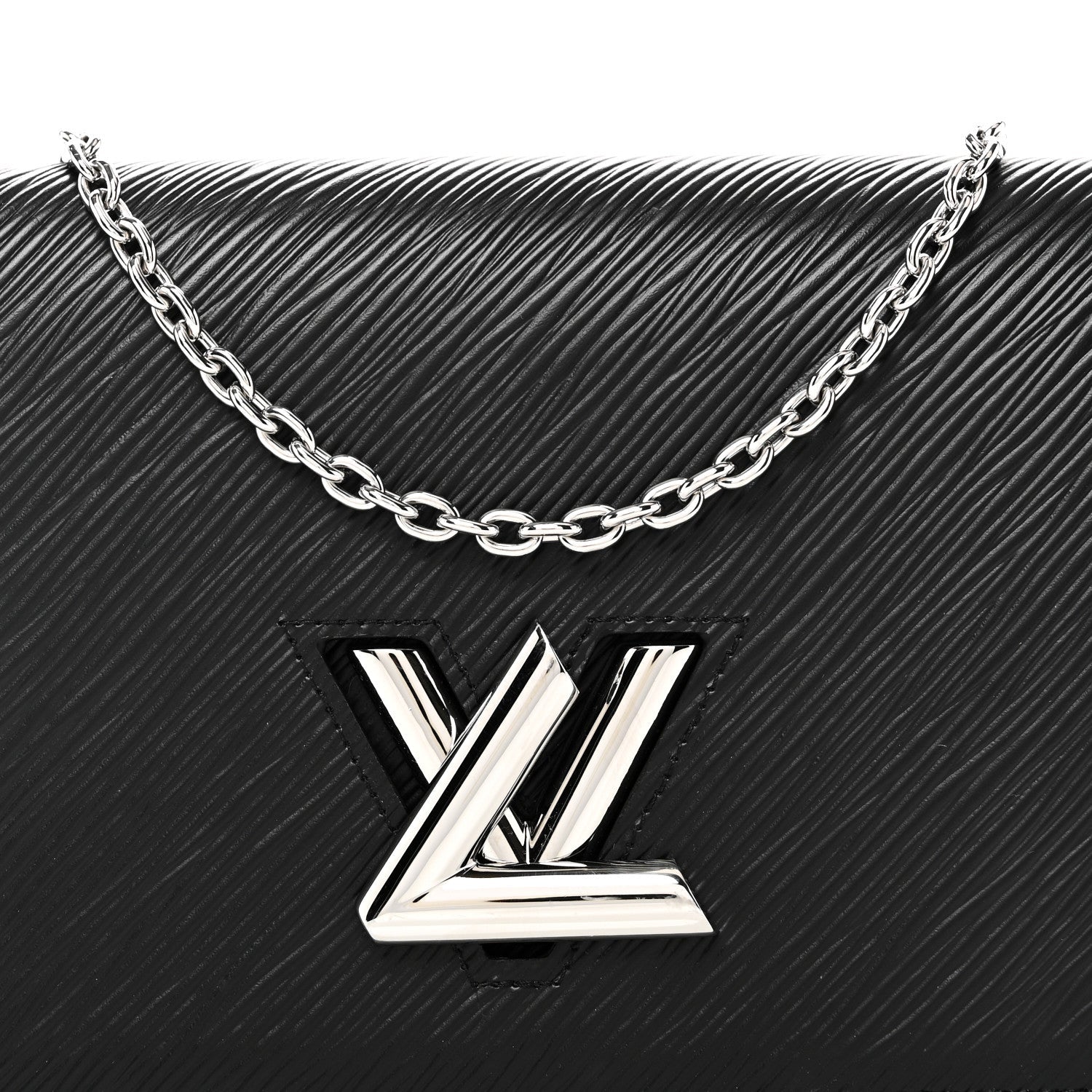 Louis Vuitton Epi Twist Belt Chain Wallet Black
