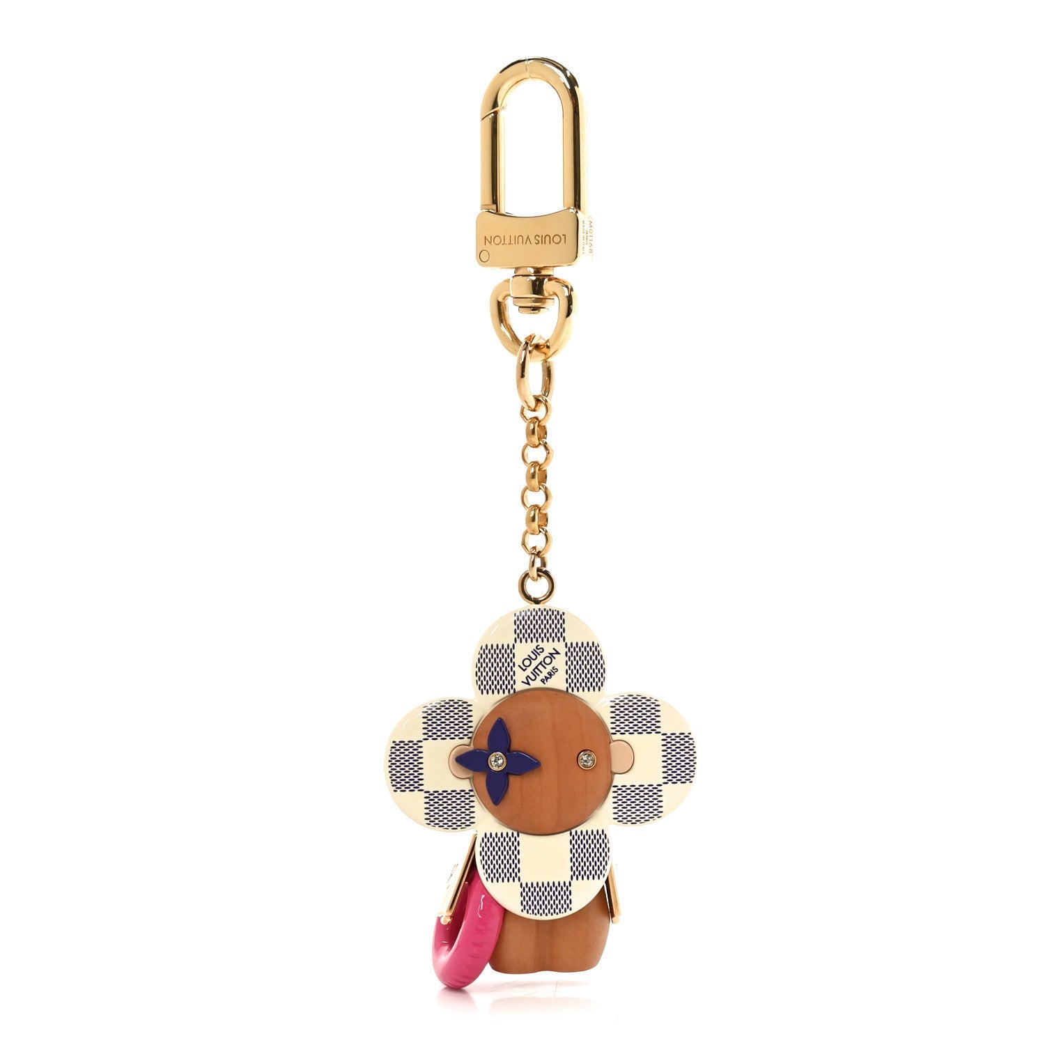 Louis Vuitton Wood Damier Azur Vivienne By The Pool Key Holder