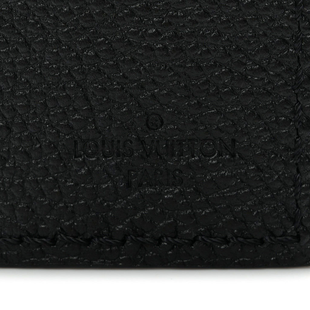 Louis Vuitton Calfskin Carryall Luggage Tag Black