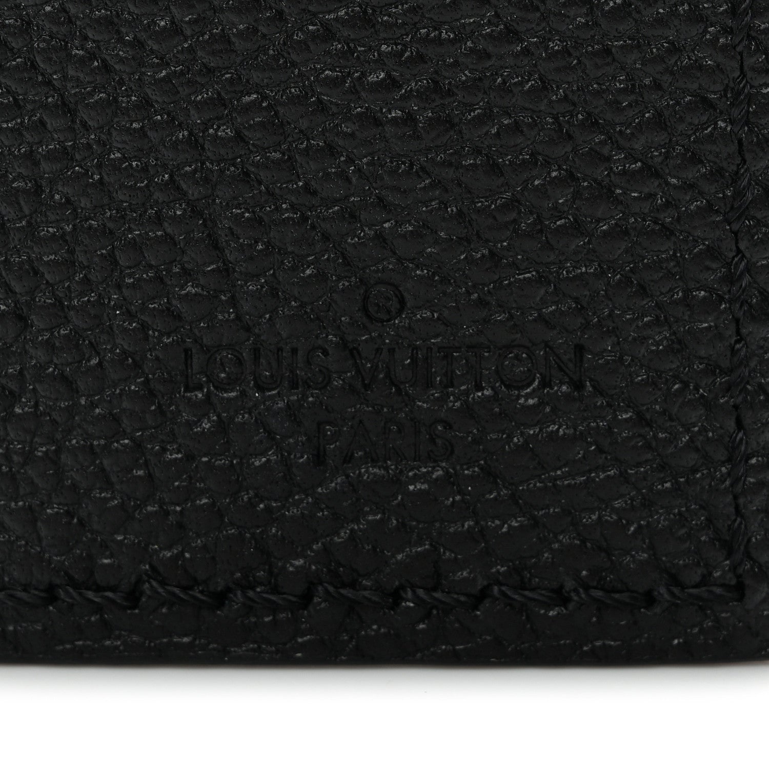 Louis Vuitton Calfskin Carryall Luggage Tag Black