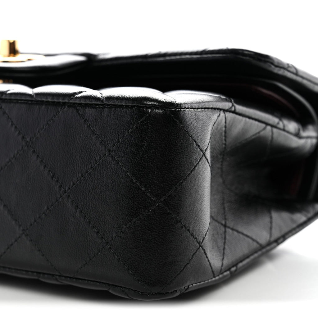 Chanel Lambskin Quilted Small Double Flap Black