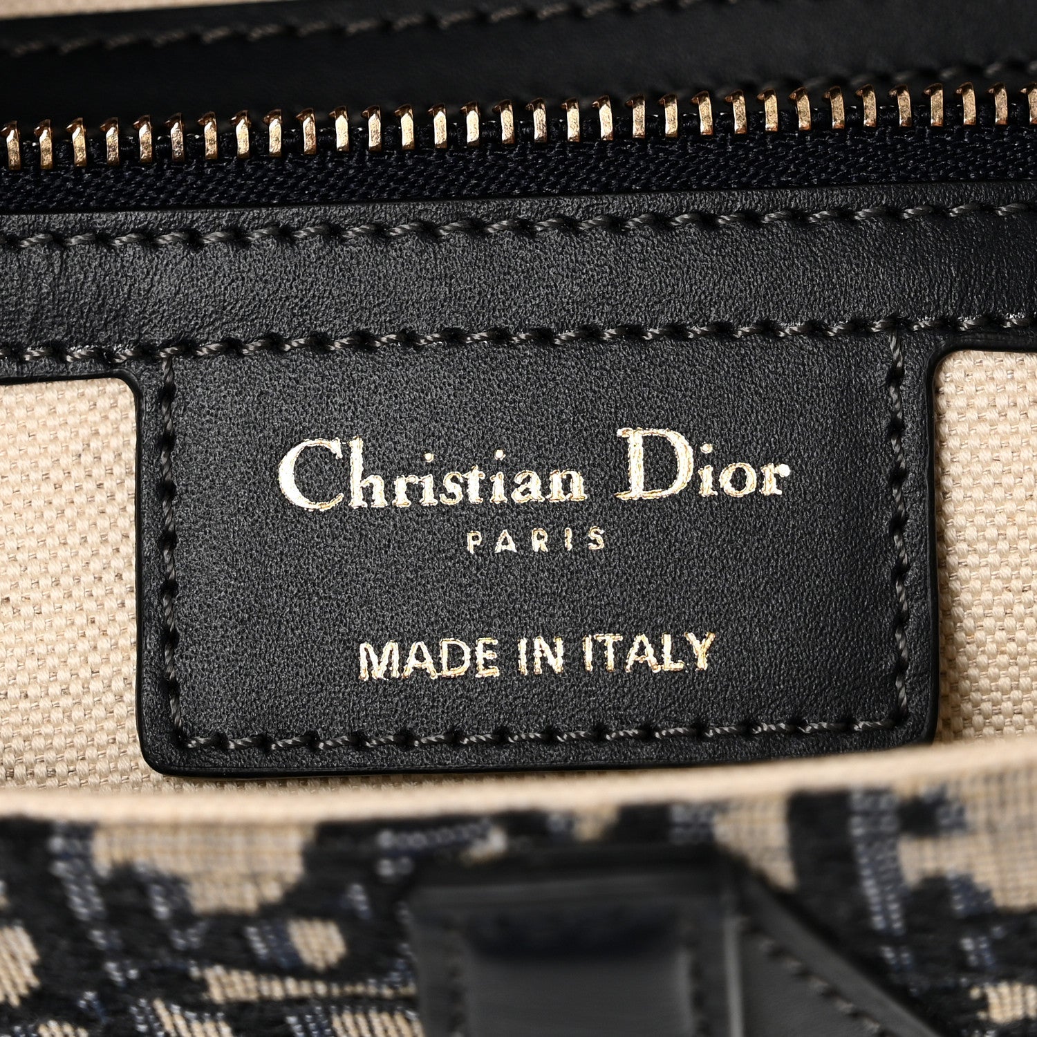 Christian Dior Oblique Saddle Bag Blue