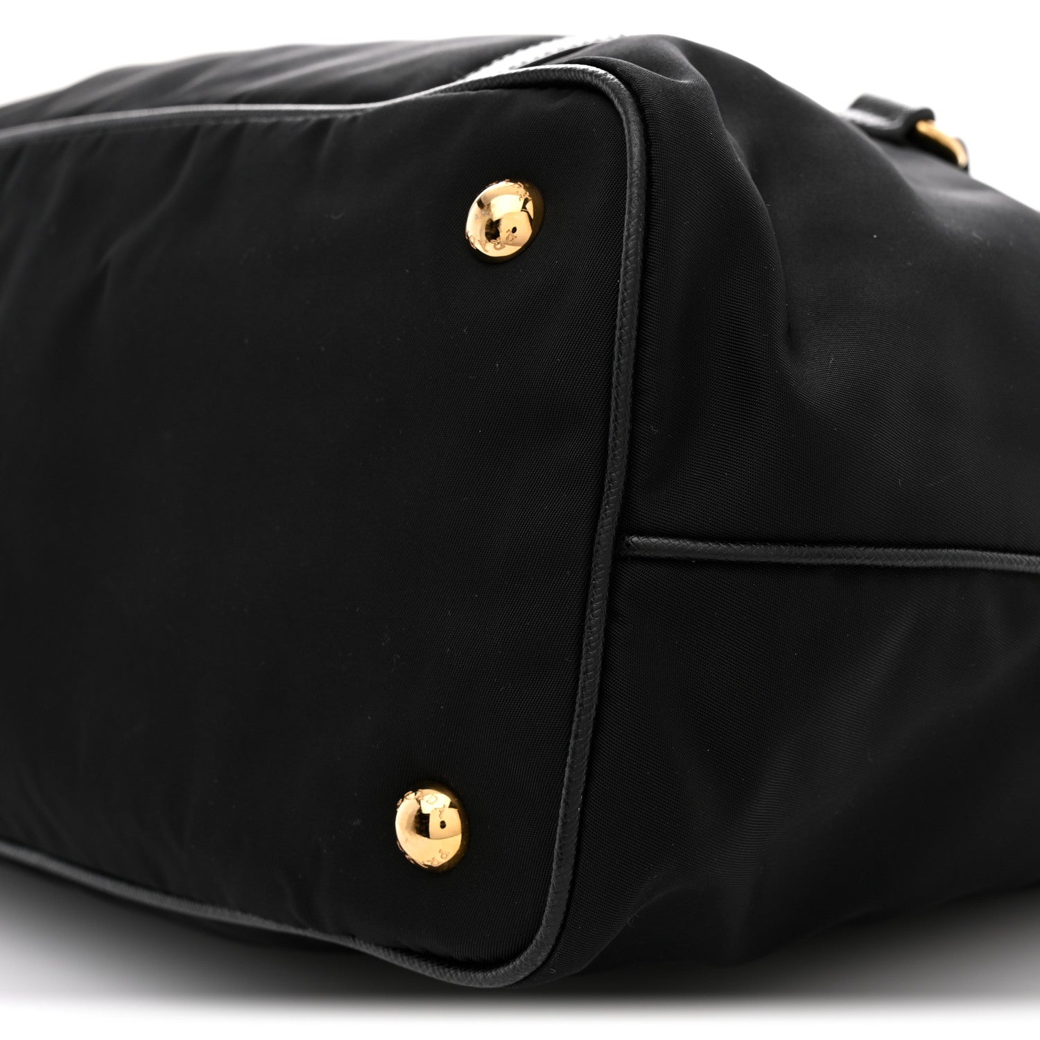 Prada Saffiano Tessuto Nylon Shopping Tote Black
