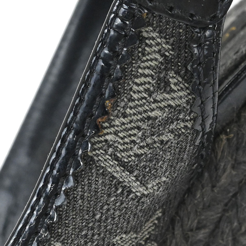 Louis Vuitton * Black Monogram Denim Sandals Shoes
