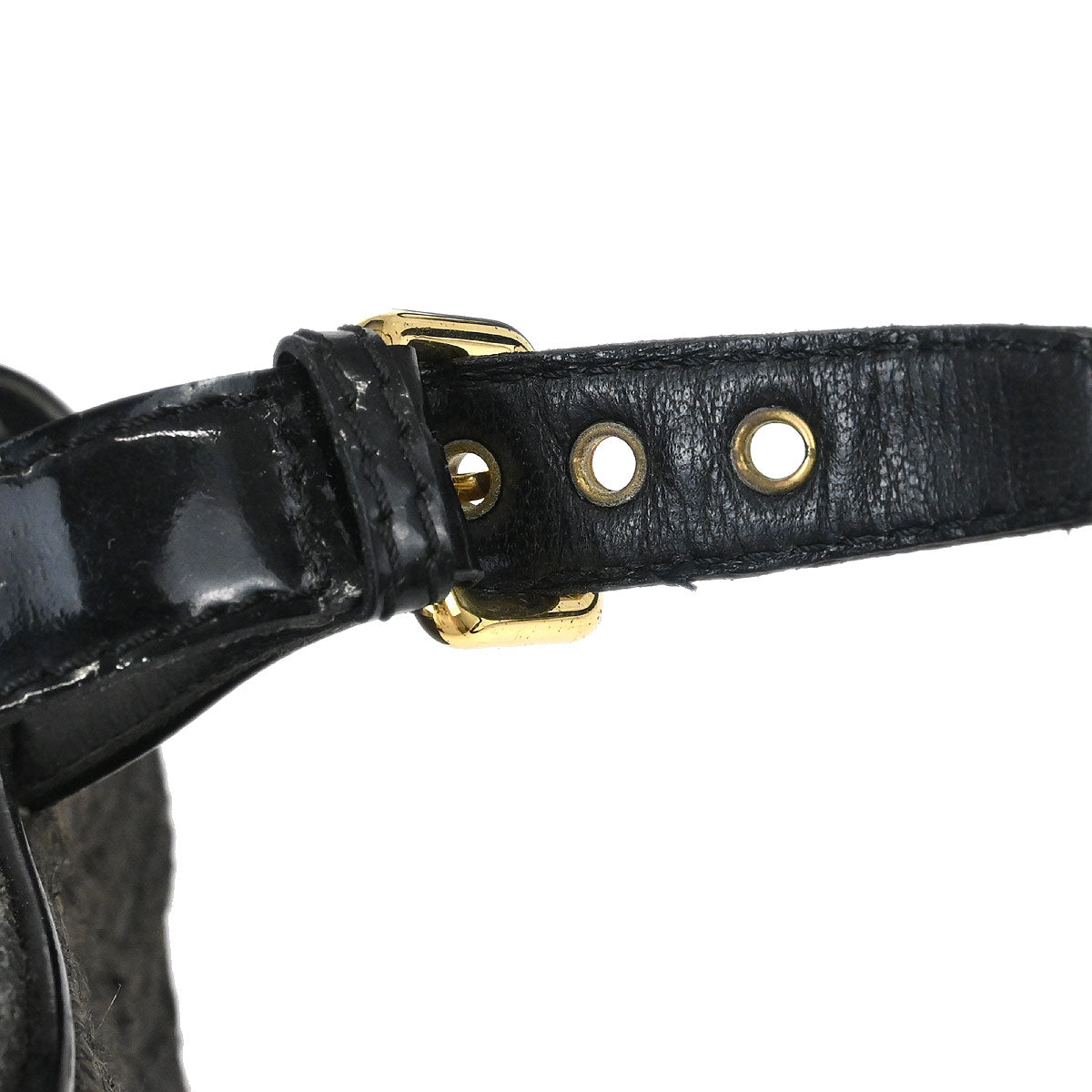 Louis Vuitton * Black Monogram Denim Sandals Shoes
