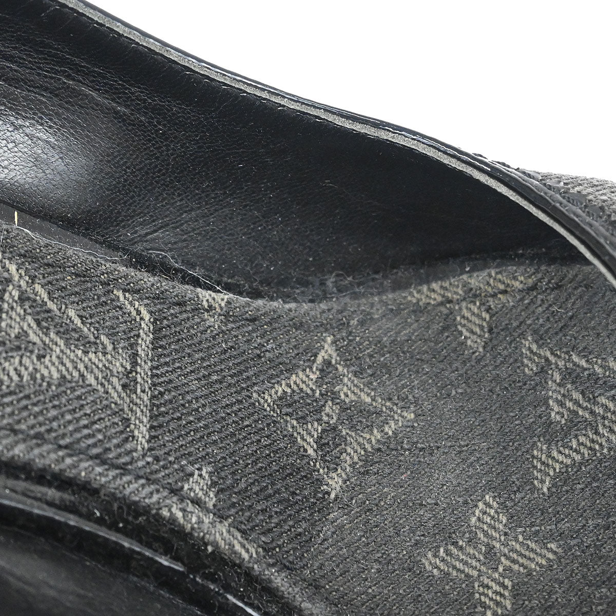 Louis Vuitton * Black Monogram Denim Sandals Shoes
