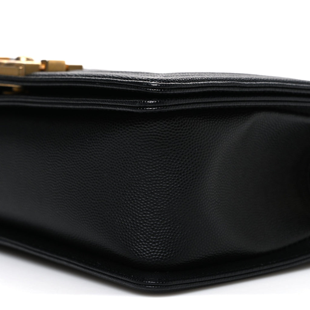 Chanel Caviar Quilted Medium Boy Flap Black