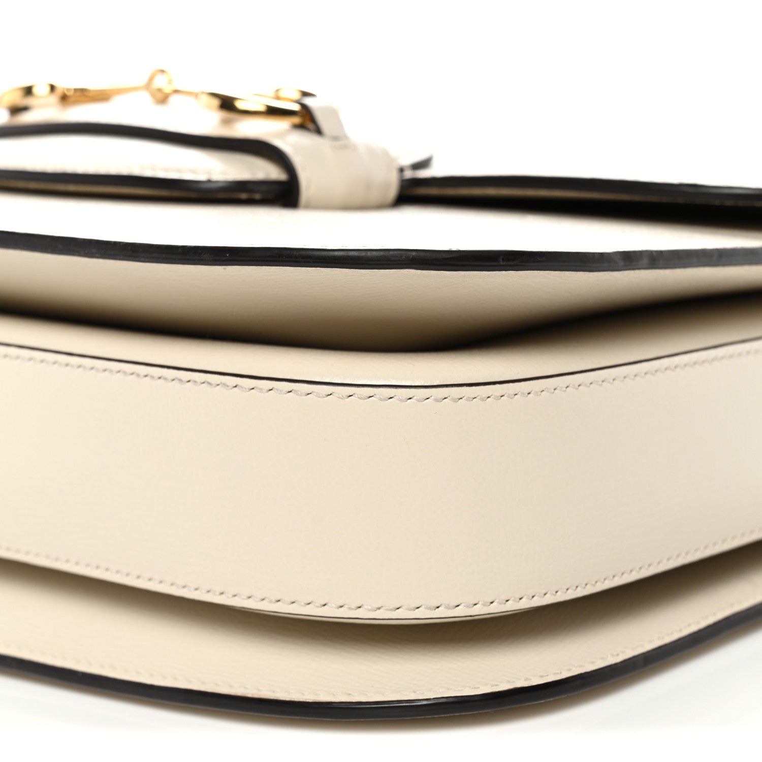 Gucci Azalea Calfskin Horsebit 1955 Shoulder Bag Mystic White