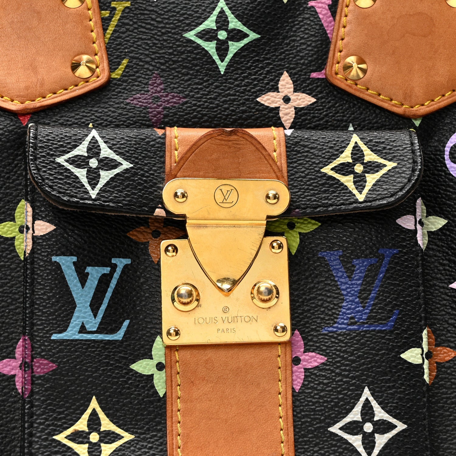 Louis Vuitton Monogram Multicolor Speedy 30 Black