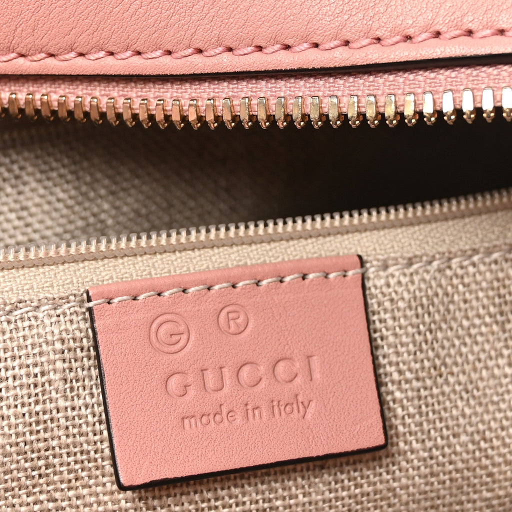 Gucci Soft Microguccissima Medium Crossbody Bag Soft Pink