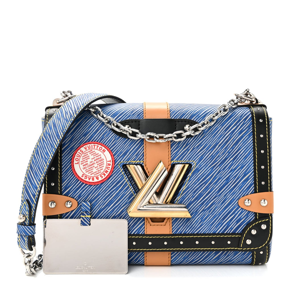 Louis Vuitton Epi Complice Trunks and Bags Twist Shoulder Bag MM Denim Light