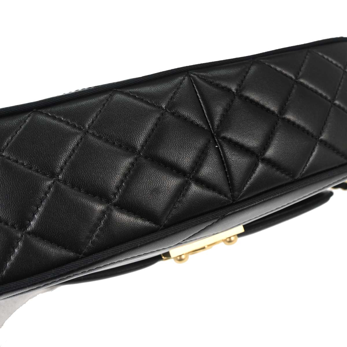 Chanel 2015-2016 Black Lambskin Medium Pagoda Flap Shoulder Bag