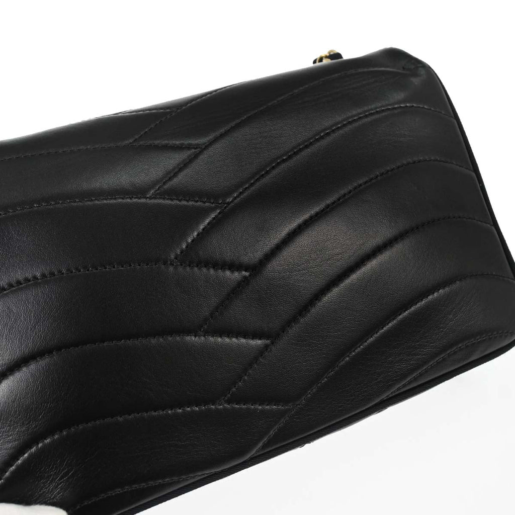 Chanel 2015-2016 Black Lambskin Medium Pagoda Flap Shoulder Bag