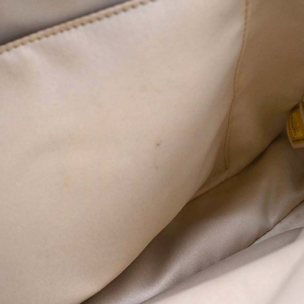 Chanel Beige Caviar Skin Grand Shopping Tote GST Chain Handbag
