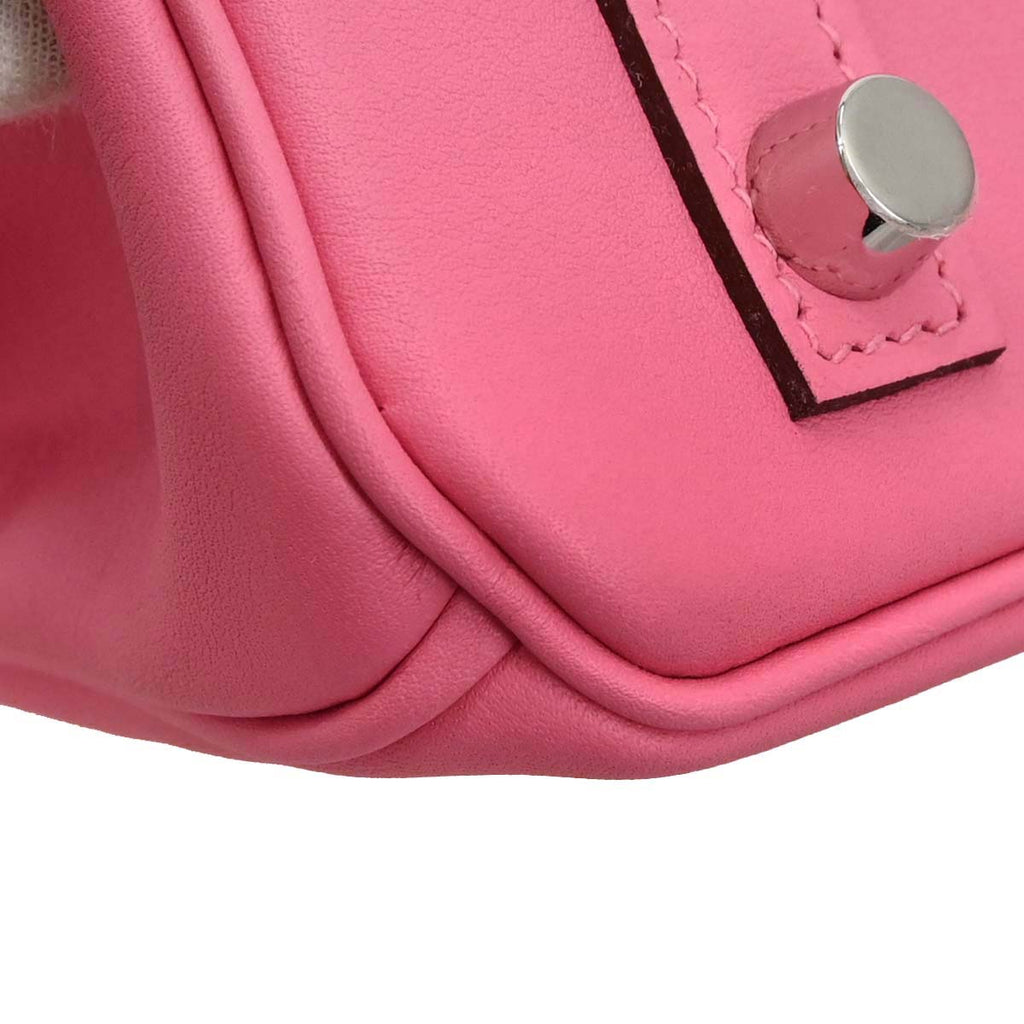 Hermes Rose Azalee Swift Birkin 25 Handbag