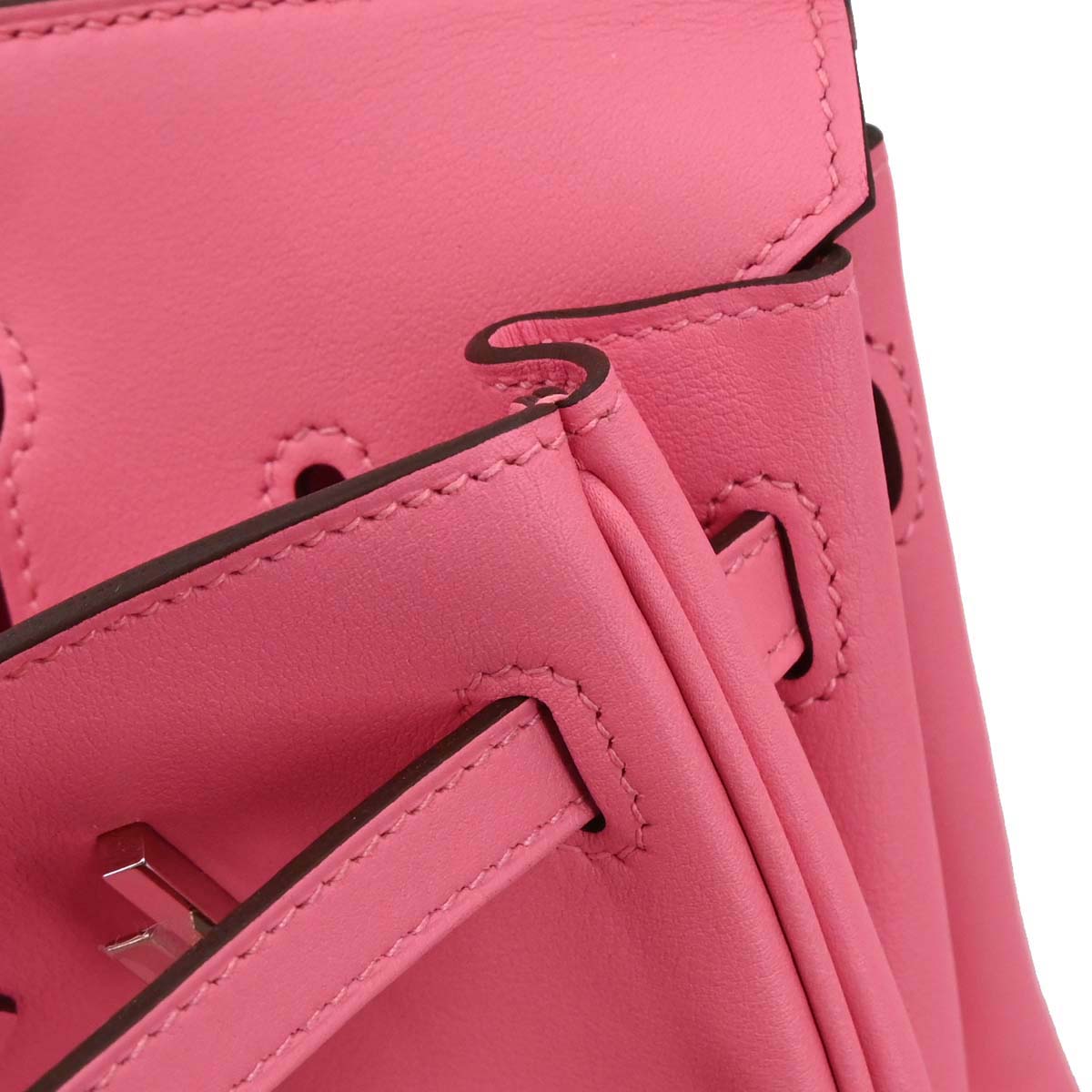 Hermes Rose Azalee Swift Birkin 25 Handbag