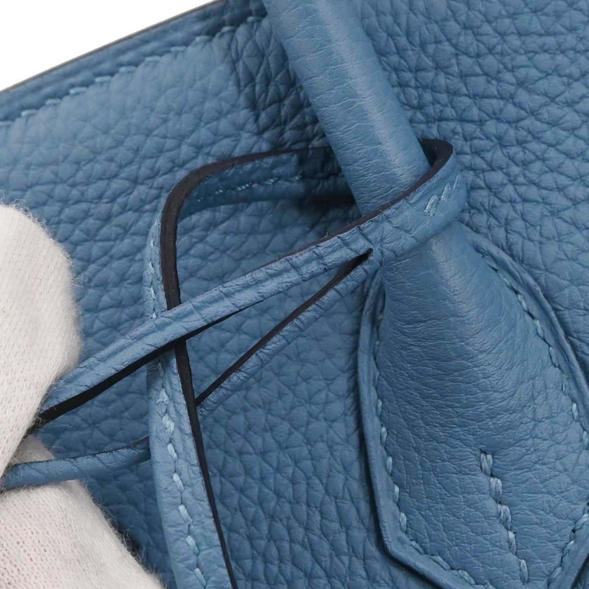 Hermes Azur Togo Birkin 25 Handbag