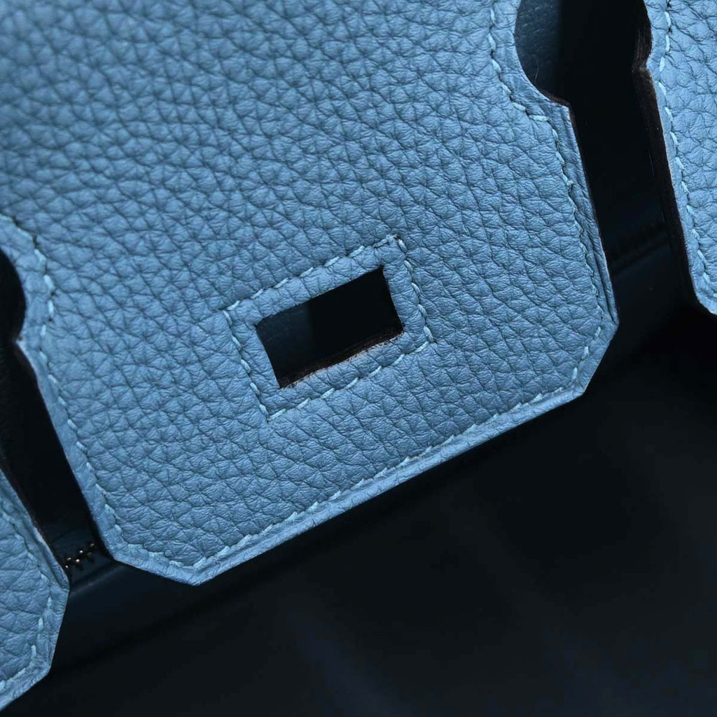 Hermes Azur Togo Birkin 25 Handbag