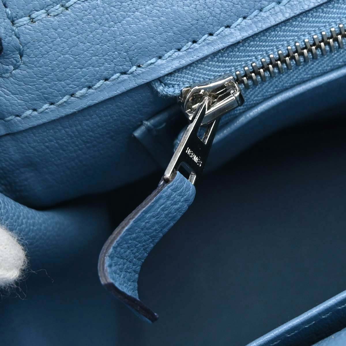 Hermes Azur Togo Birkin 25 Handbag
