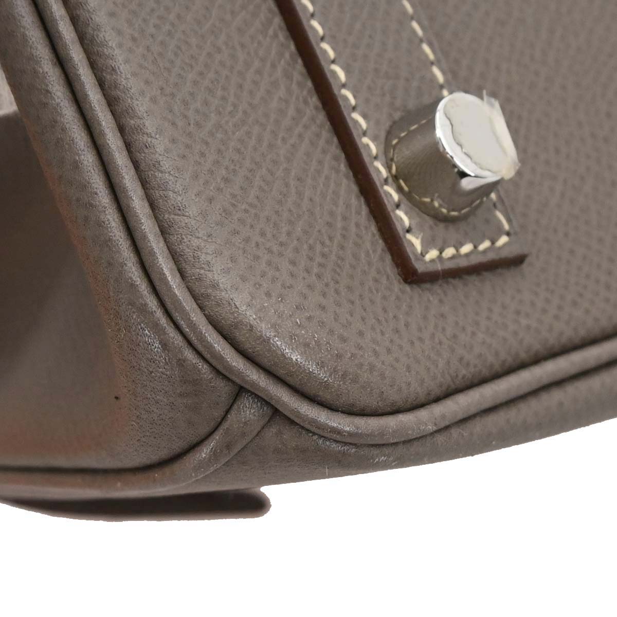 Hermes Etain Blue Thalassa Epsom Birkin 25 Verso Handbag