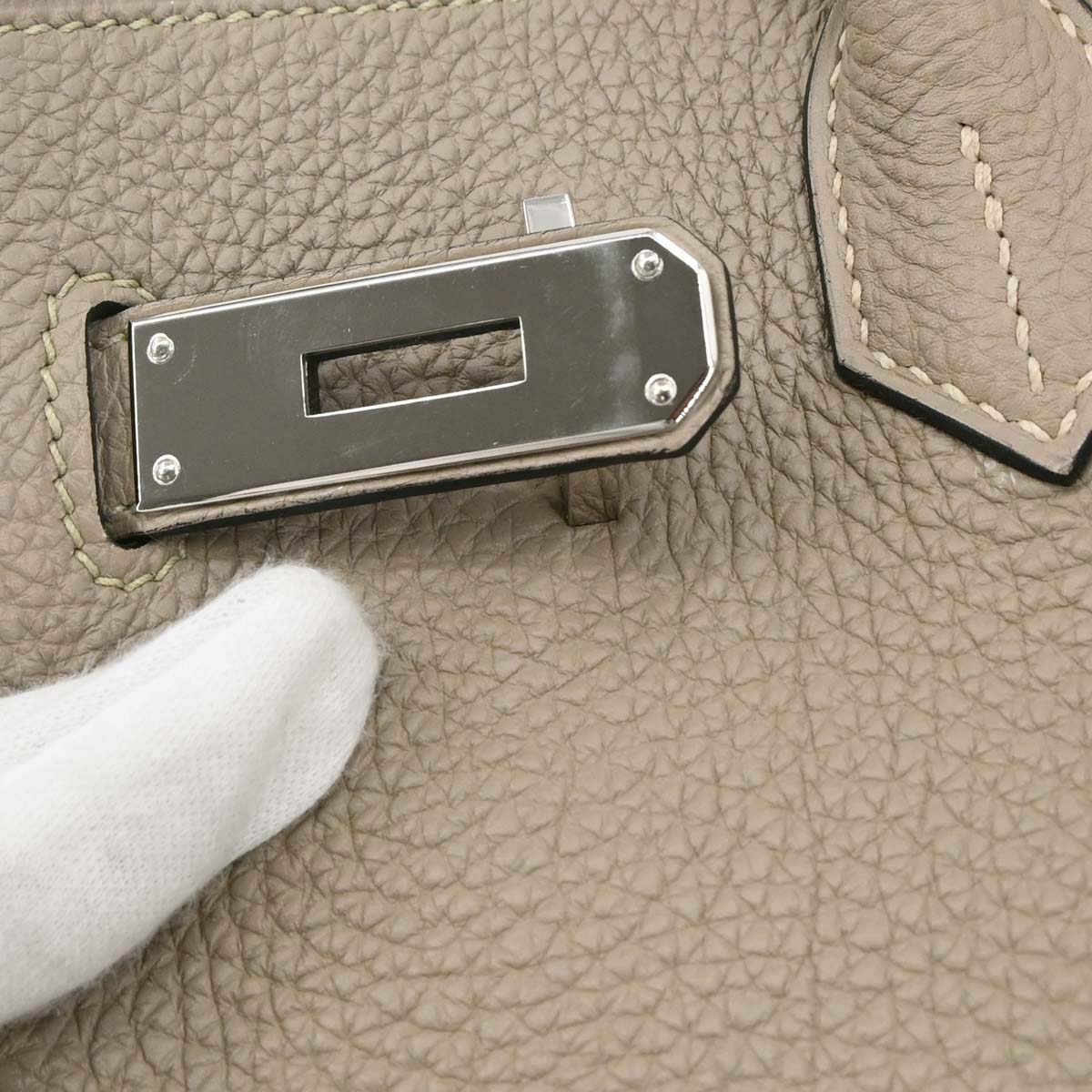 Hermes Tourterelle Gray Togo Birkin 30 Handbag