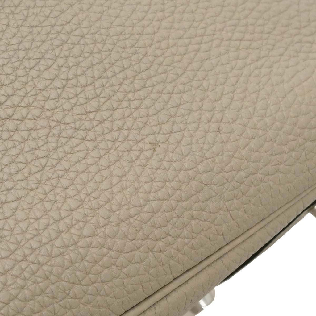 Hermes Tourterelle Gray Togo Birkin 30 Handbag