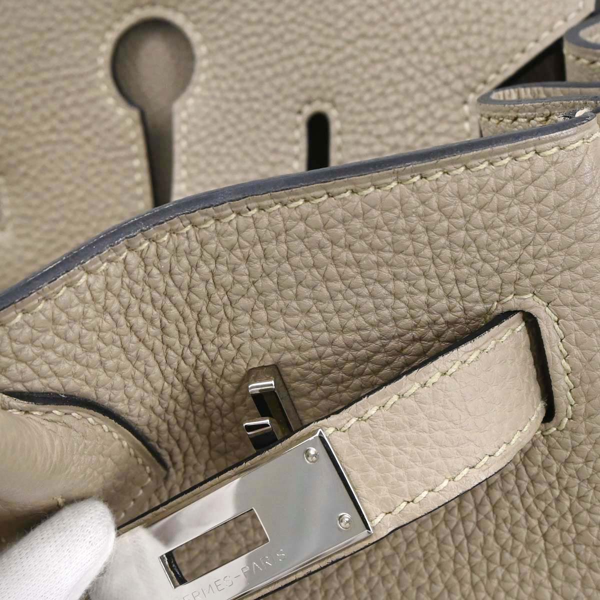 Hermes Tourterelle Gray Togo Birkin 30 Handbag