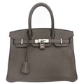 Hermes Etain Togo Birkin 30 Handbag