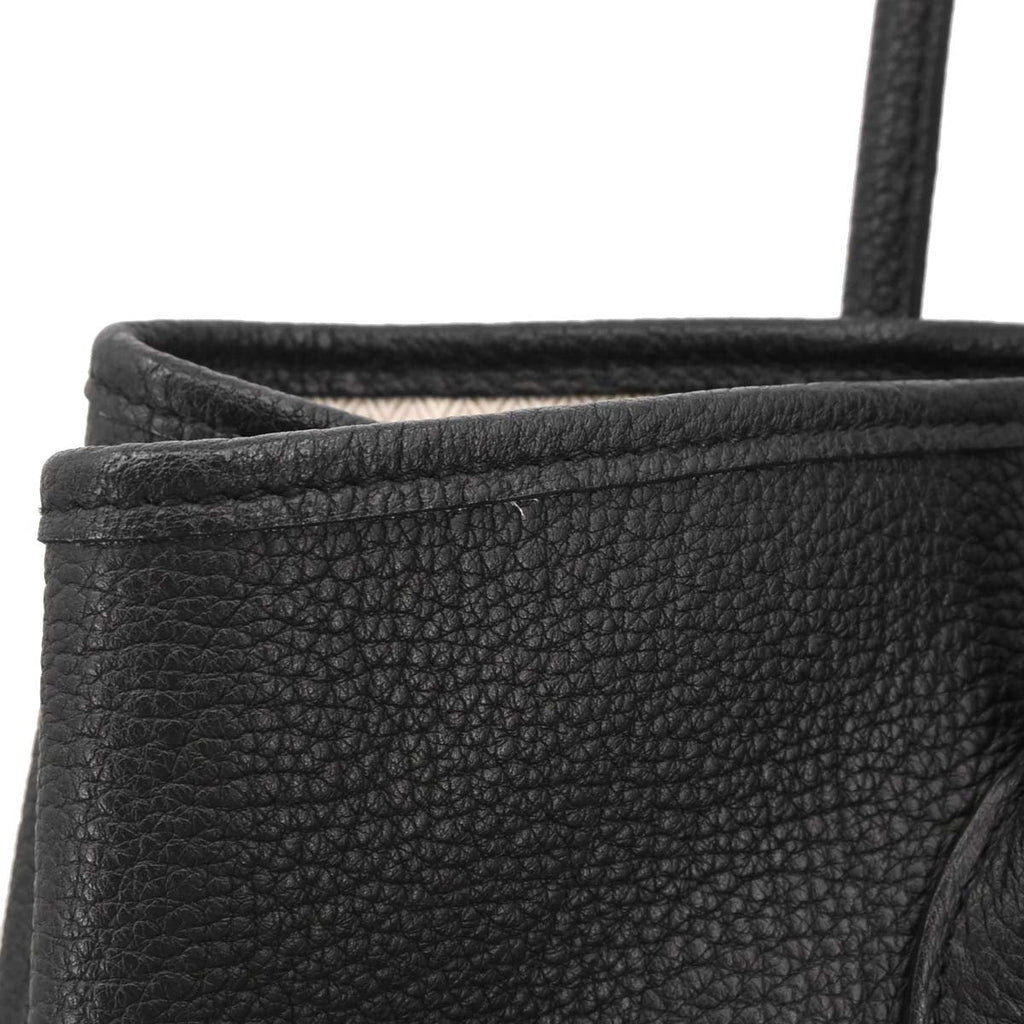 Hermes Black Negonda Garden Party 36 PM Tote Handbag