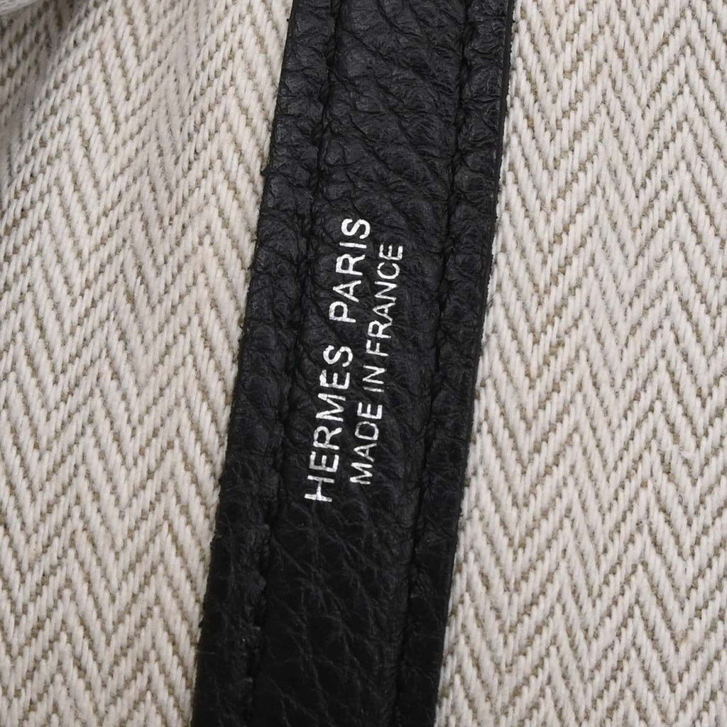 Hermes Black Negonda Garden Party 36 PM Tote Handbag