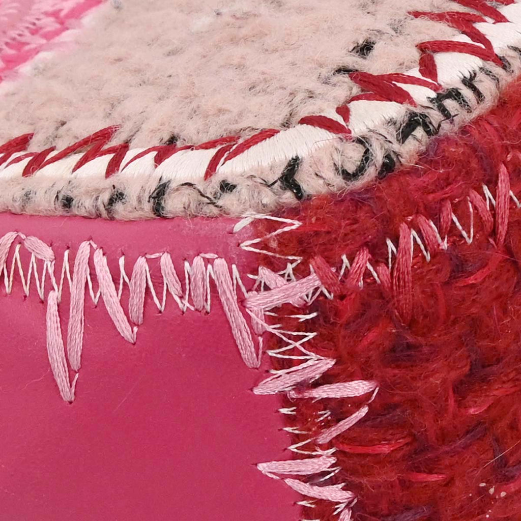 Chanel Pink Tweed Patchwork Shoulder Bag