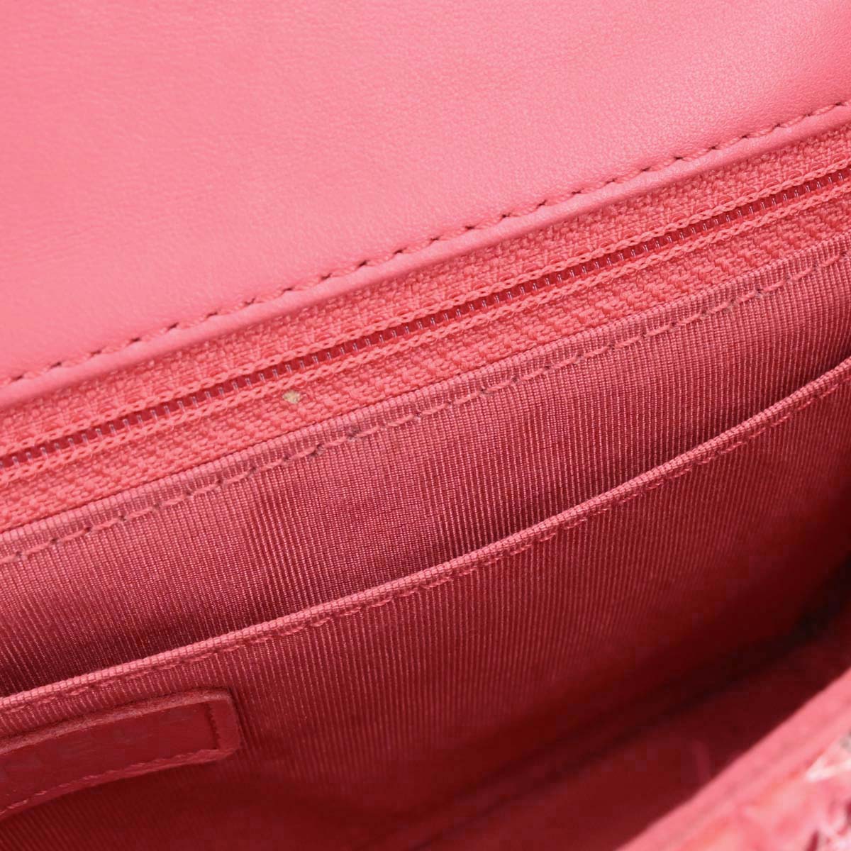 Chanel Pink Tweed Patchwork Shoulder Bag
