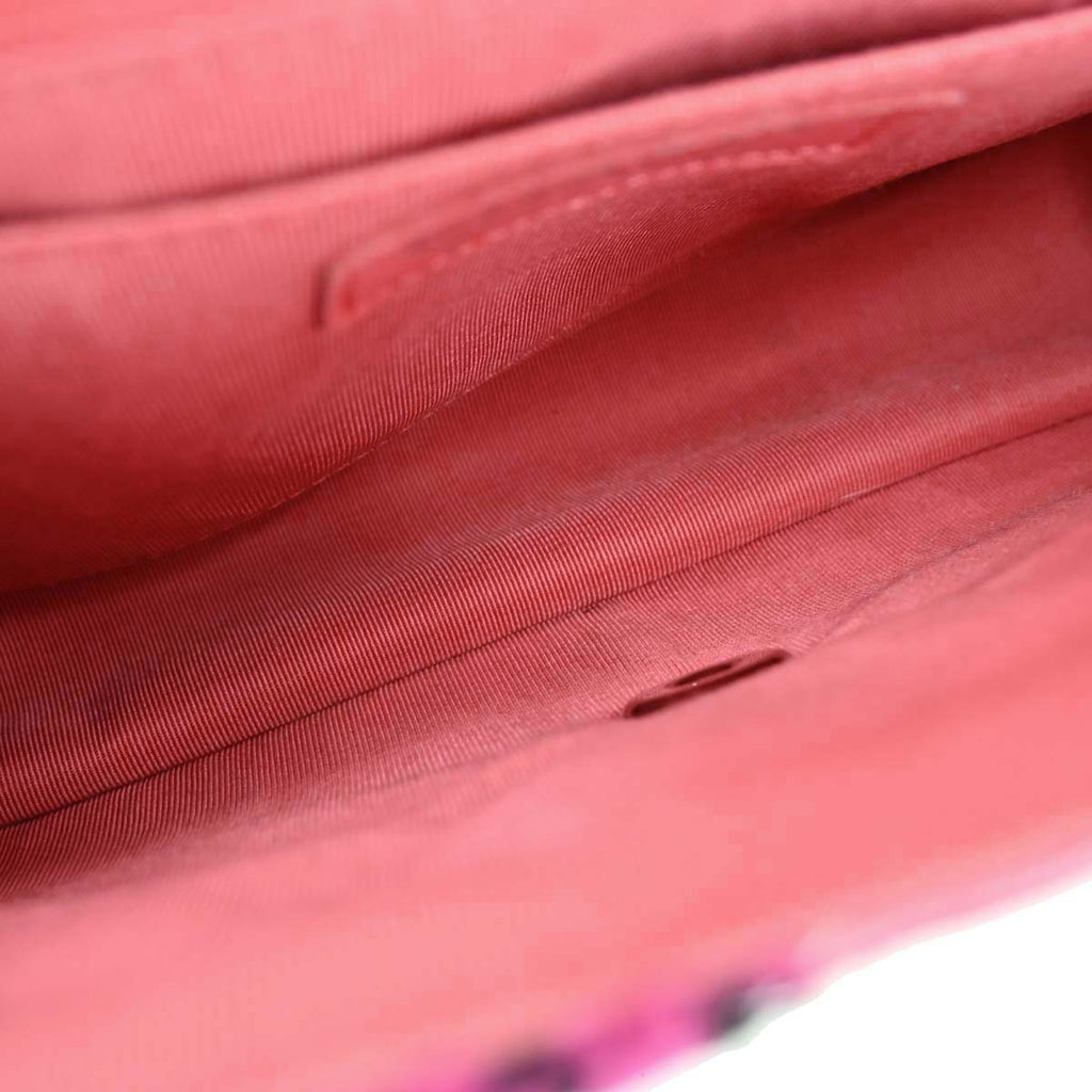 Chanel Pink Tweed Patchwork Shoulder Bag