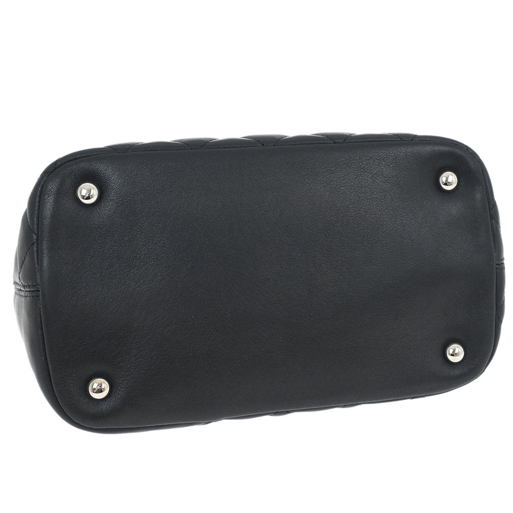 Chanel Black Calfskin Cambon Ligne Tote Handbag