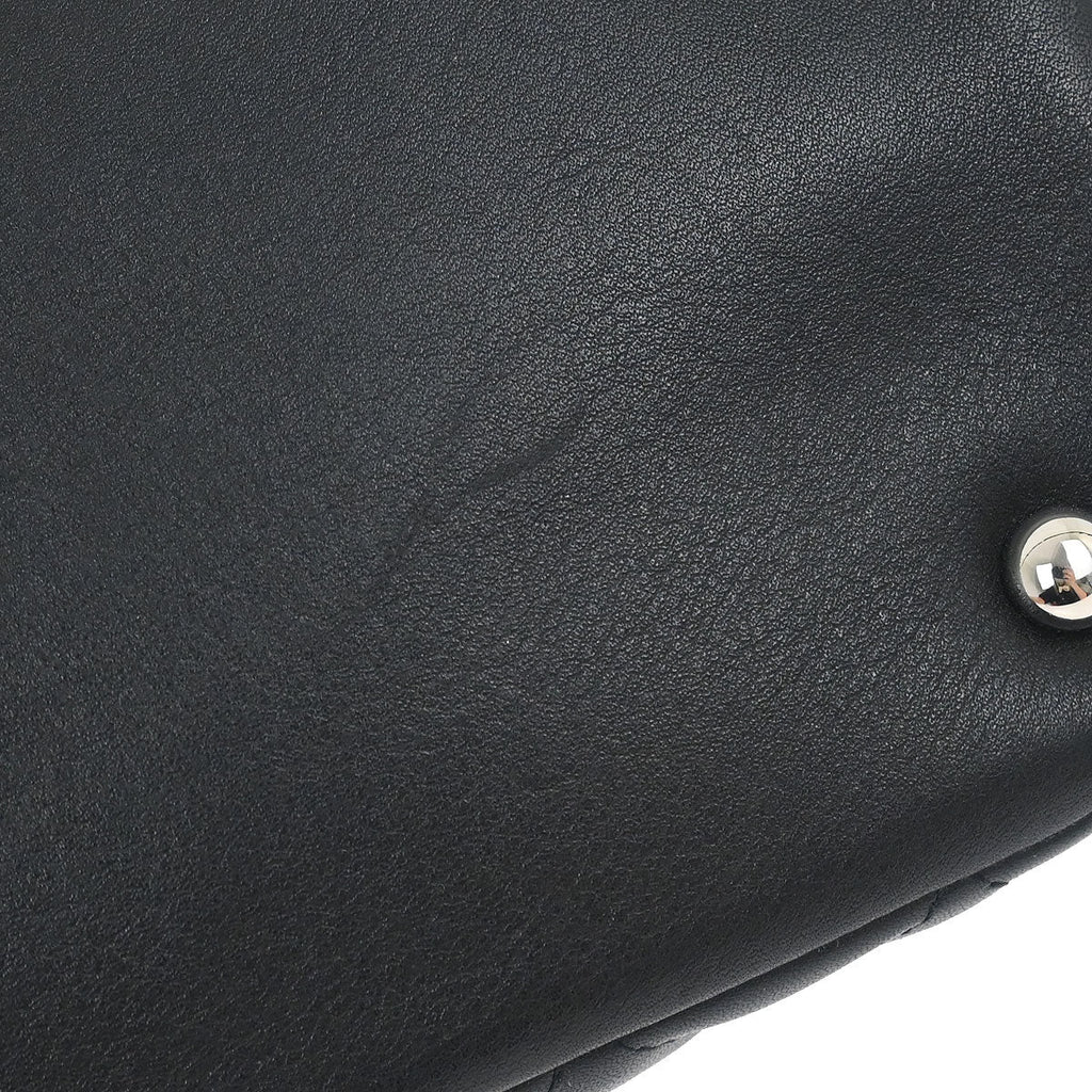 Chanel Black Calfskin Cambon Ligne Tote Handbag