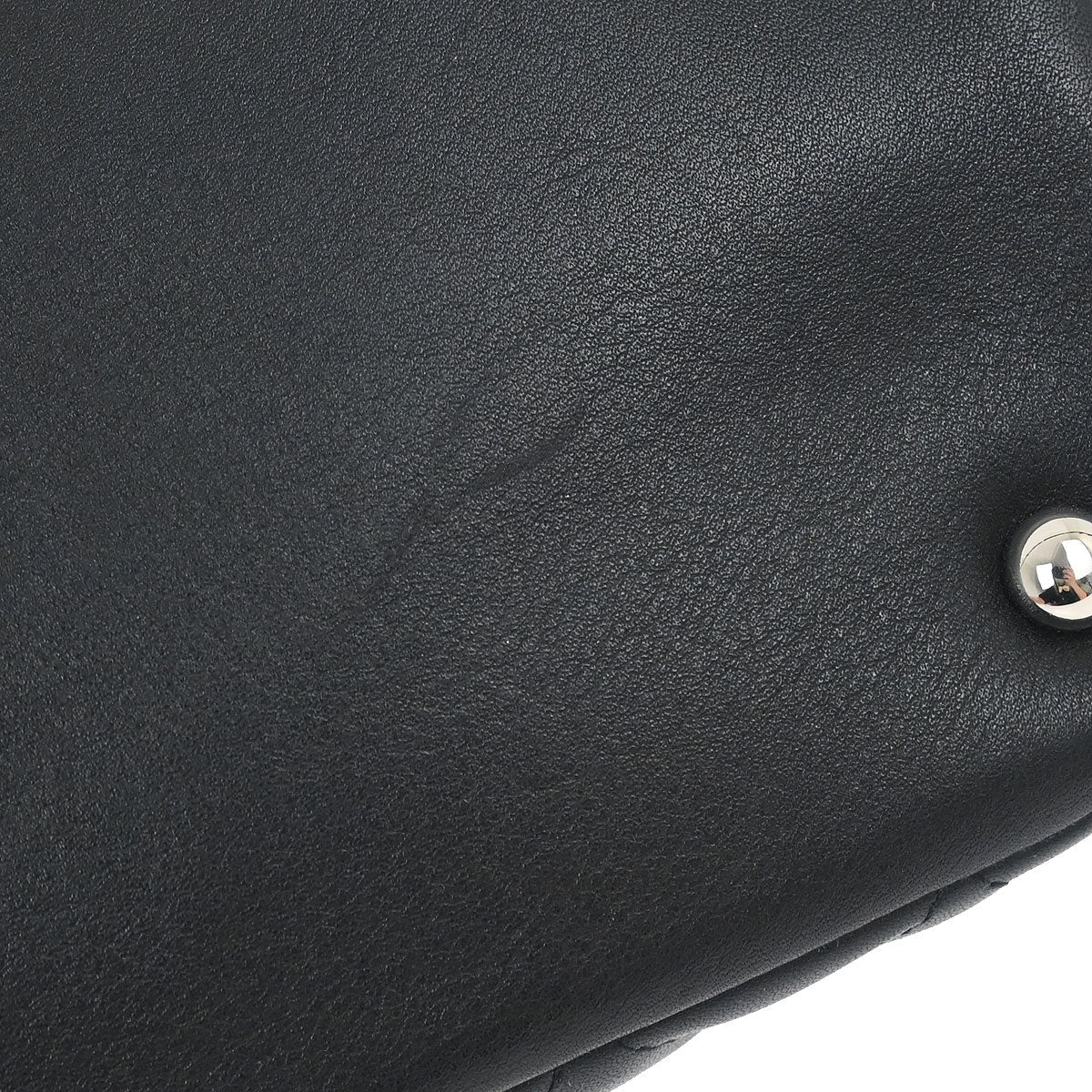 Chanel Black Calfskin Cambon Ligne Tote Handbag