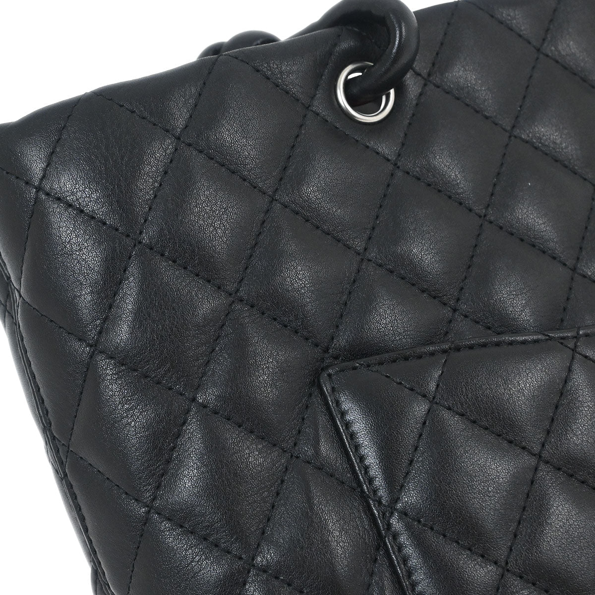 Chanel Black Calfskin Cambon Ligne Tote Handbag