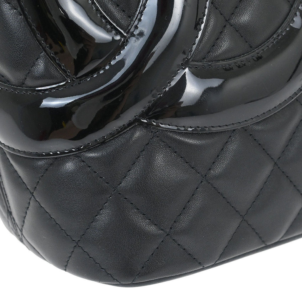 Chanel Black Calfskin Cambon Ligne Tote Handbag