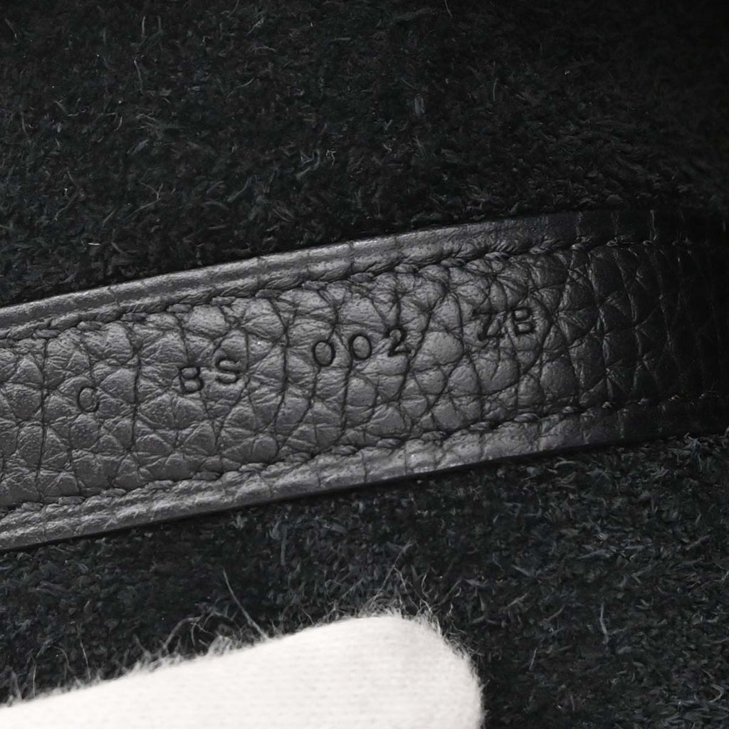 Hermes Black Taurillon Clemence Picotin Lock 22 MM Handbag