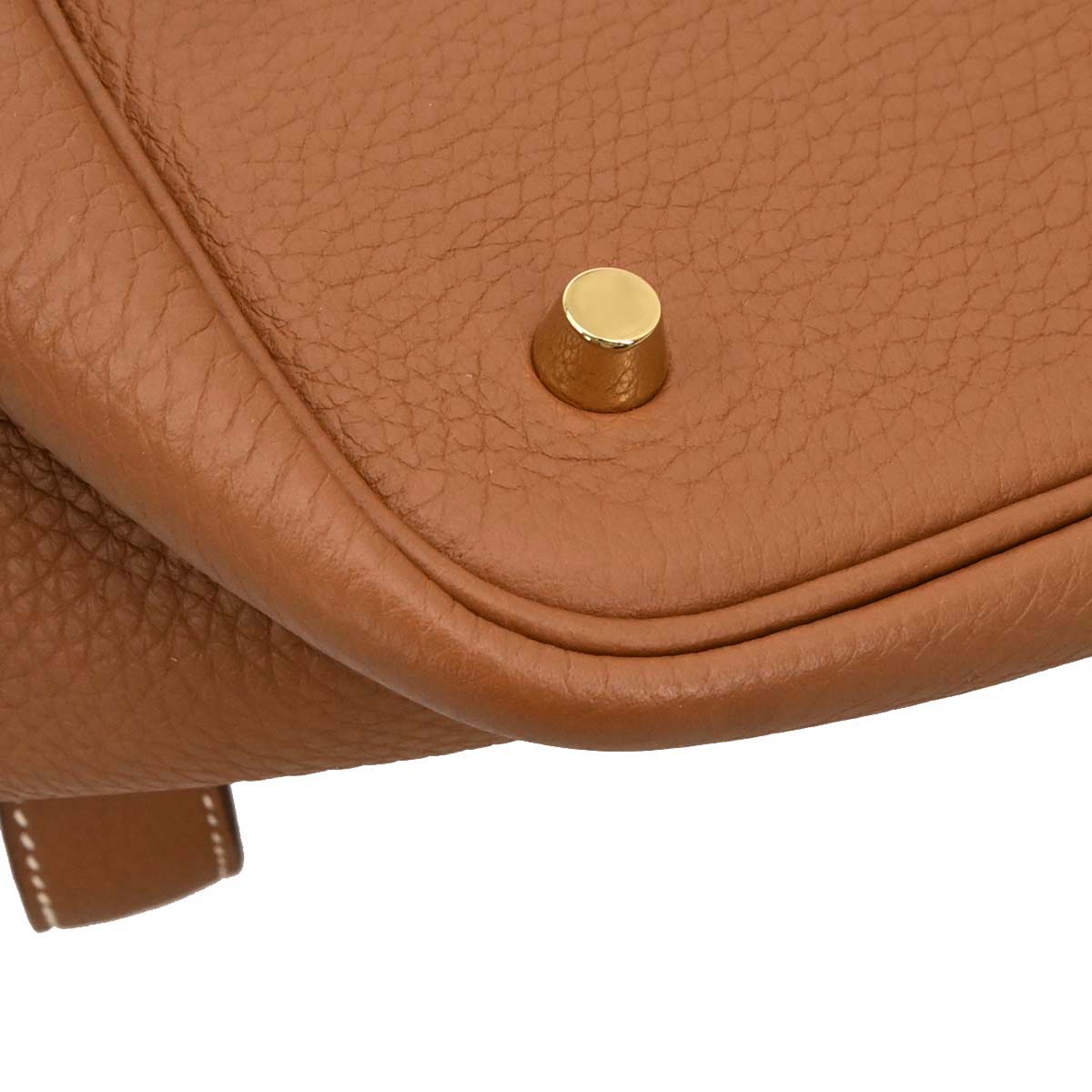 Hermes Gold Taurillon Clemence Picotin Lock 22 MM Handbag