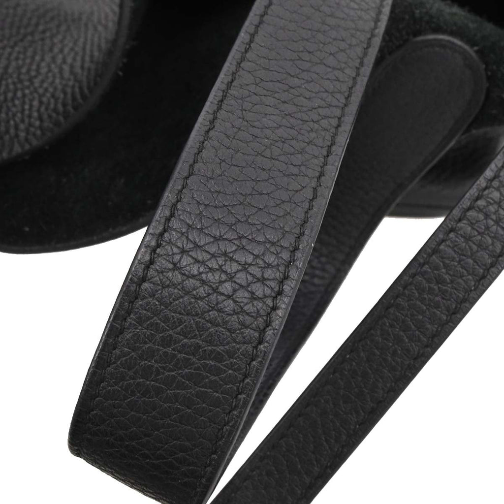 Hermes Black Taurillon Clemence Picotin Lock 22 MM Handbag