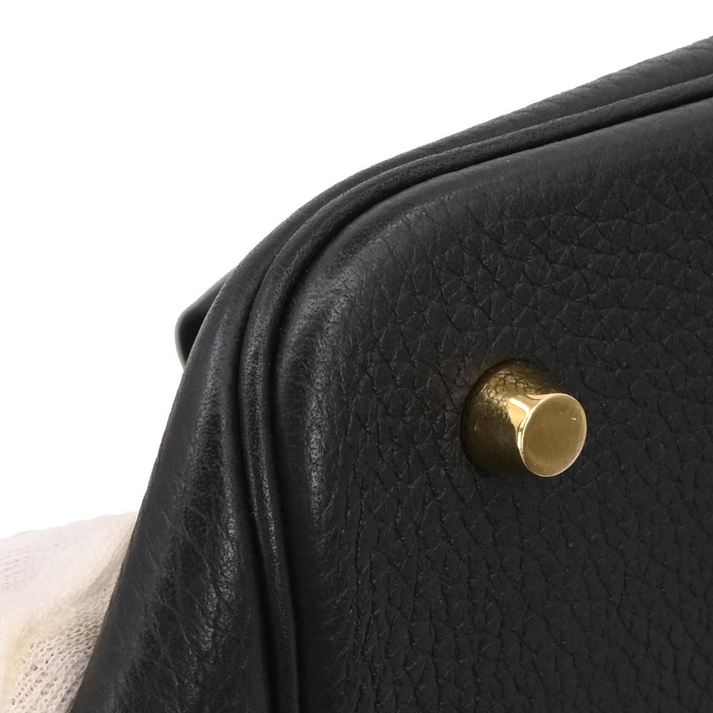 Hermes Black Taurillon Clemence Picotin Lock 22 MM Handbag