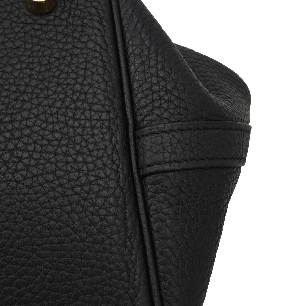 Hermes Black Taurillon Clemence Picotin Lock 22 MM Handbag