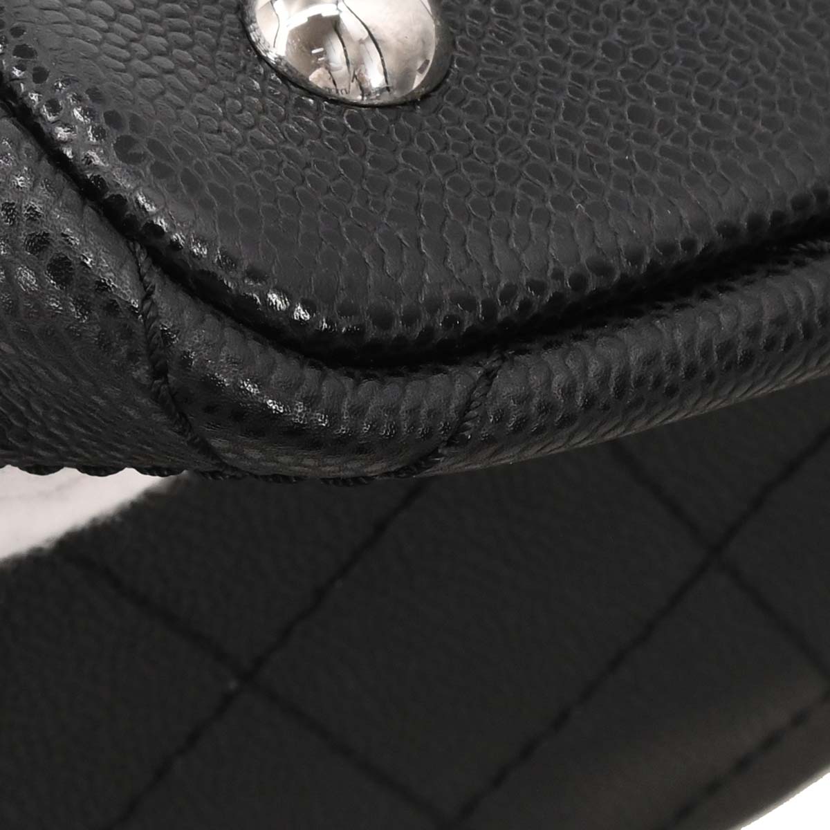 Chanel Black Caviar Skin On The Road Shopping Fever Tote Bag